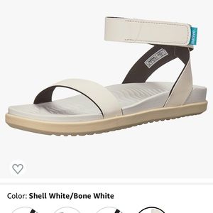 NATIVE Juliette wrap Sandal in  BONE sz 7